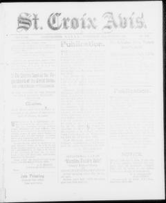 The front page of St. Croix avis, Christiansted, St. Croix [V.I.], October 13, 1926