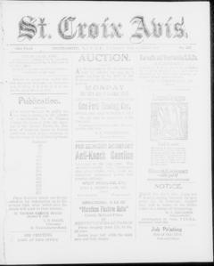 The front page of St. Croix avis, Christiansted, St. Croix [V.I.], October 14, 1926
