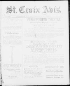 The front page of St. Croix avis, Christiansted, St. Croix [V.I.], October 20, 1926