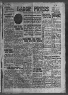 The front page of Southwest Washington labor press, Hoquiam, Wash., October 15, 1926