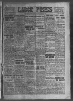 The front page of Southwest Washington labor press, Hoquiam, Wash., October 22, 1926