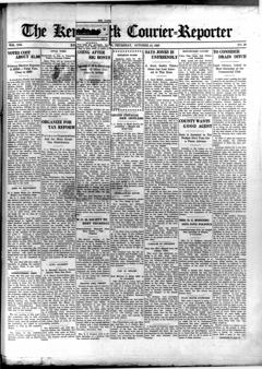 The front page of The Kennewick courier-reporter, Kennewick, Wash., October 14, 1926