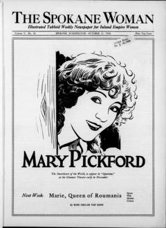 The front page of The Spokane woman, Spokane, Wash., October 21, 1926