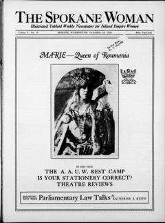 The front page of The Spokane woman, Spokane, Wash., October 28, 1926