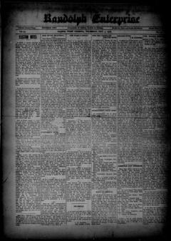 The front page of Randolph enterprise, Beverly, W. Va., November 4, 1926