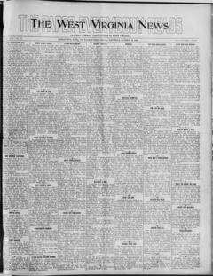 The front page of The West Virginia news, Ronceverte, W. Va., October 16, 1926