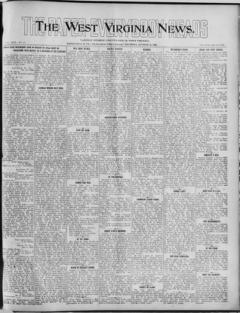 The front page of The West Virginia news, Ronceverte, W. Va., October 23, 1926