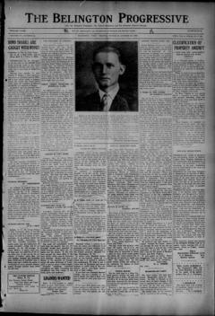 The front page of Belington progressive, Belington, W. Va., October 28, 1926