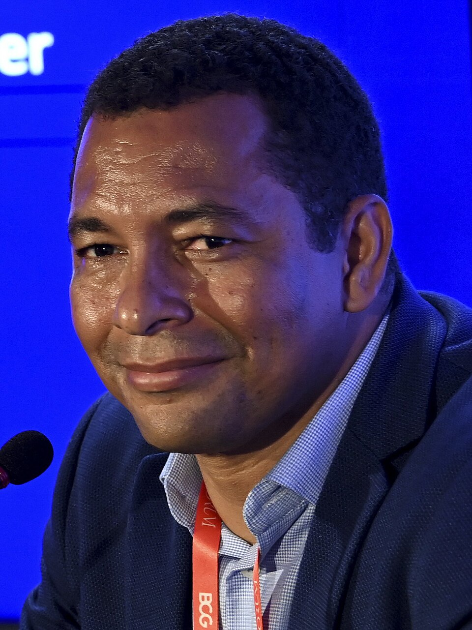2 November 2021; Gilberto Silva, World Cup winner, during a press confernce on day one of Web Summit 2021 at the Altice Arena in Lisbon, Portugal. Photo by…