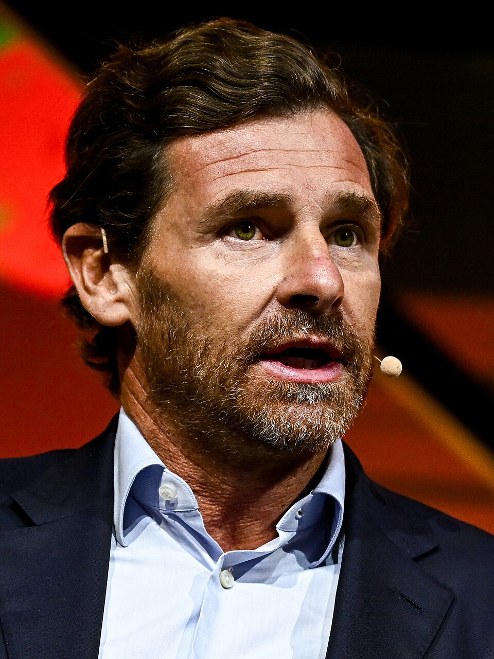 14 November 2023; André Villas-Boas, Football Manager on SportsTrade stage during day one of Web Summit 2023 at the Altice Arena in Lisbon, Portugal. Photo…