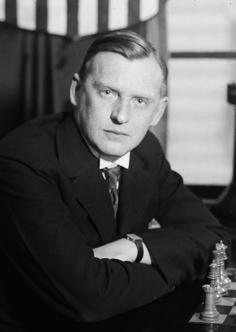 Russian-born French chess champion Alexander Alekhine (1892-1946)
