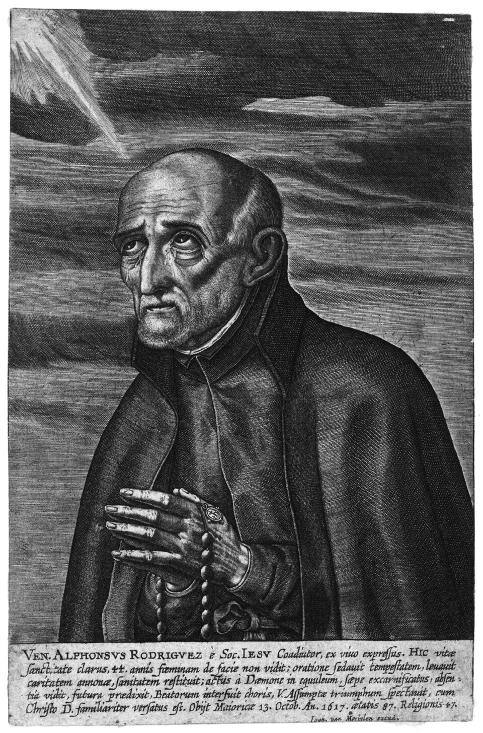 Alphonse Rodriguez engraving 15 x 9.8 cm