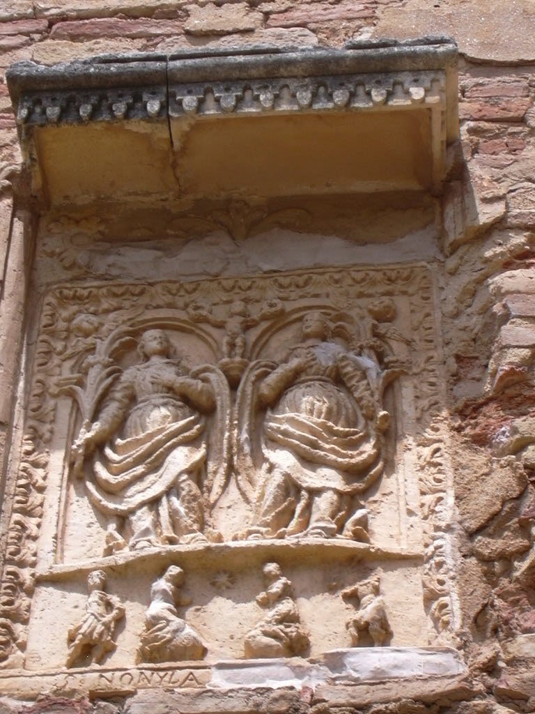 Alquézar - Detail in colegiate church - Saints Nunilo and Alodia