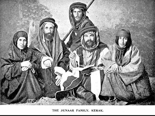 Arab Christians in Karak, 1893.