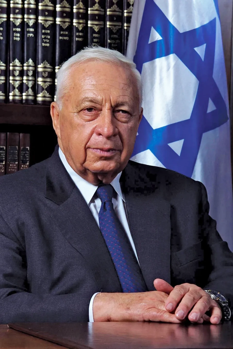 Official portrait of Israel's 11th Prime Minister, Ariel Sharon.
