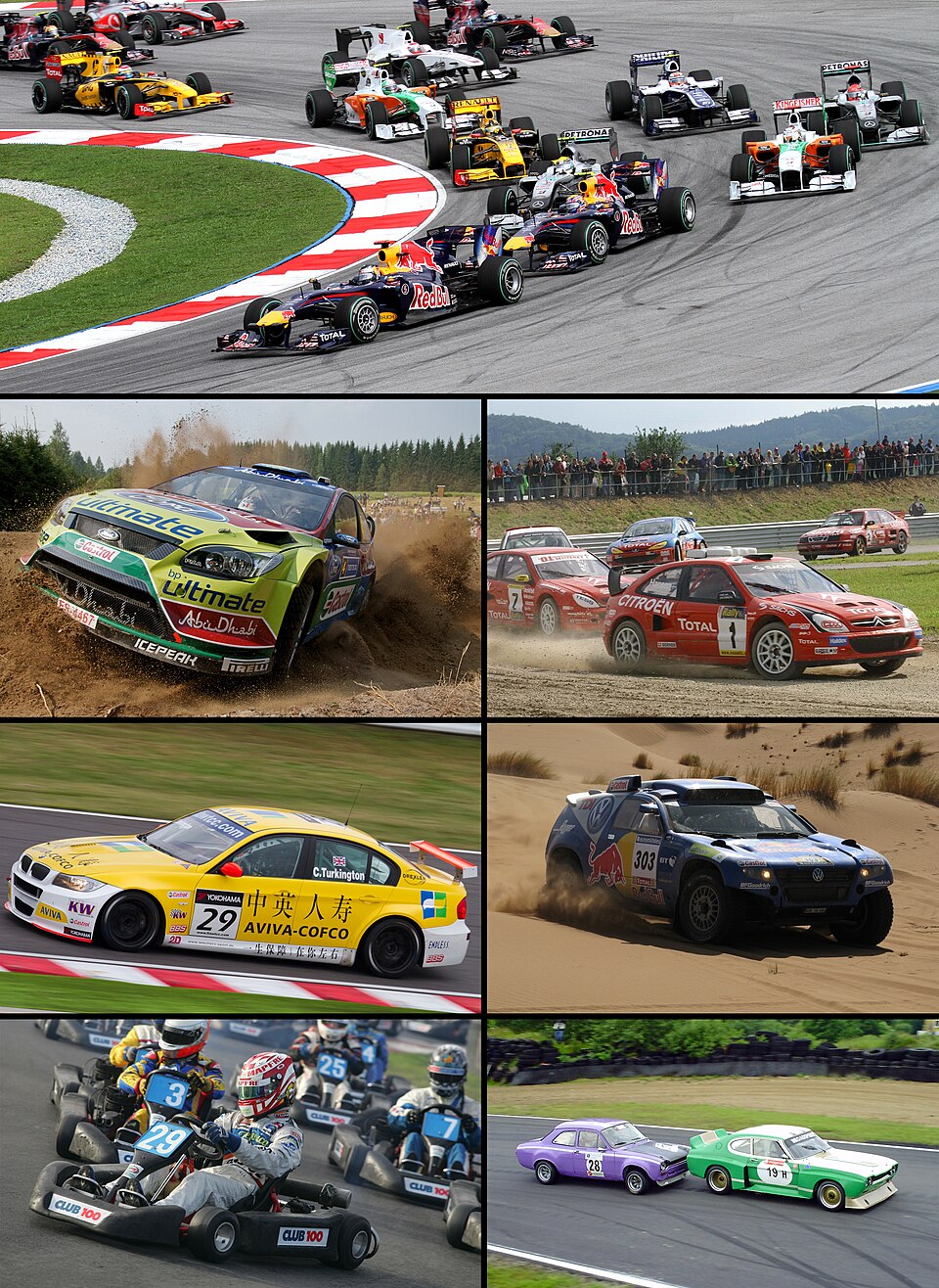 Auto sport montage