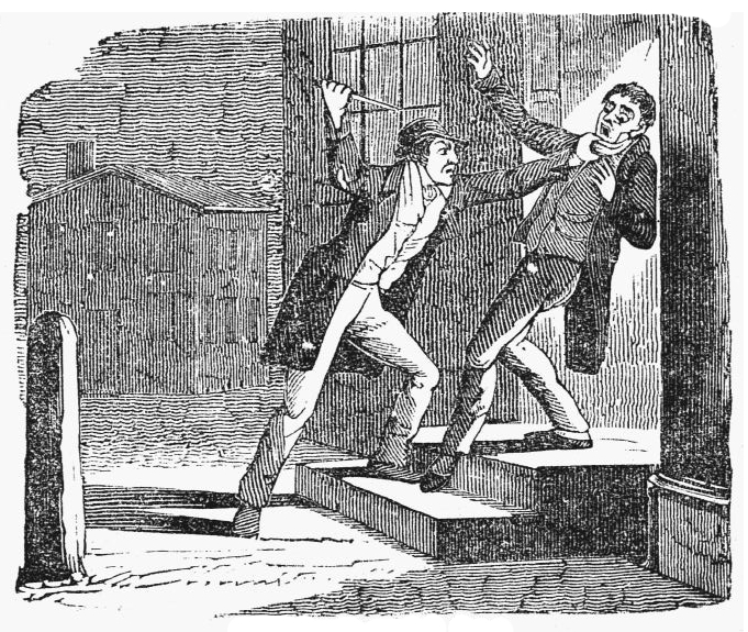 "The murder of Sharp"; a depiction of Jereboam O. Beauchamp stabbing Solomon P. Sharp