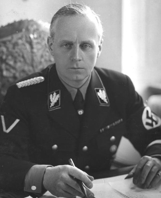 Cropped photograph of Joachim von Ribbentrop, Foreign Minister of Nazi Germany, taken in Berlin on April 1938.