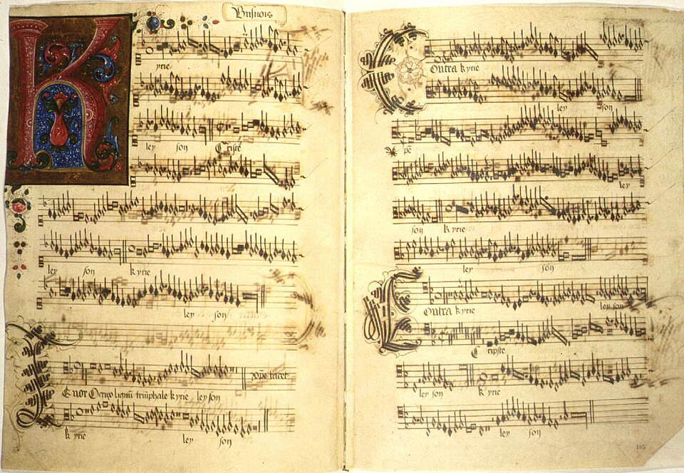 Manuscript of Missa O Crux Lignum by Antoine Busnois