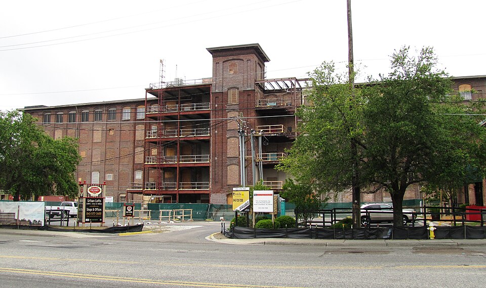 The NRHP-listed Cigar Factory in Charleston, South Carolina, USA.