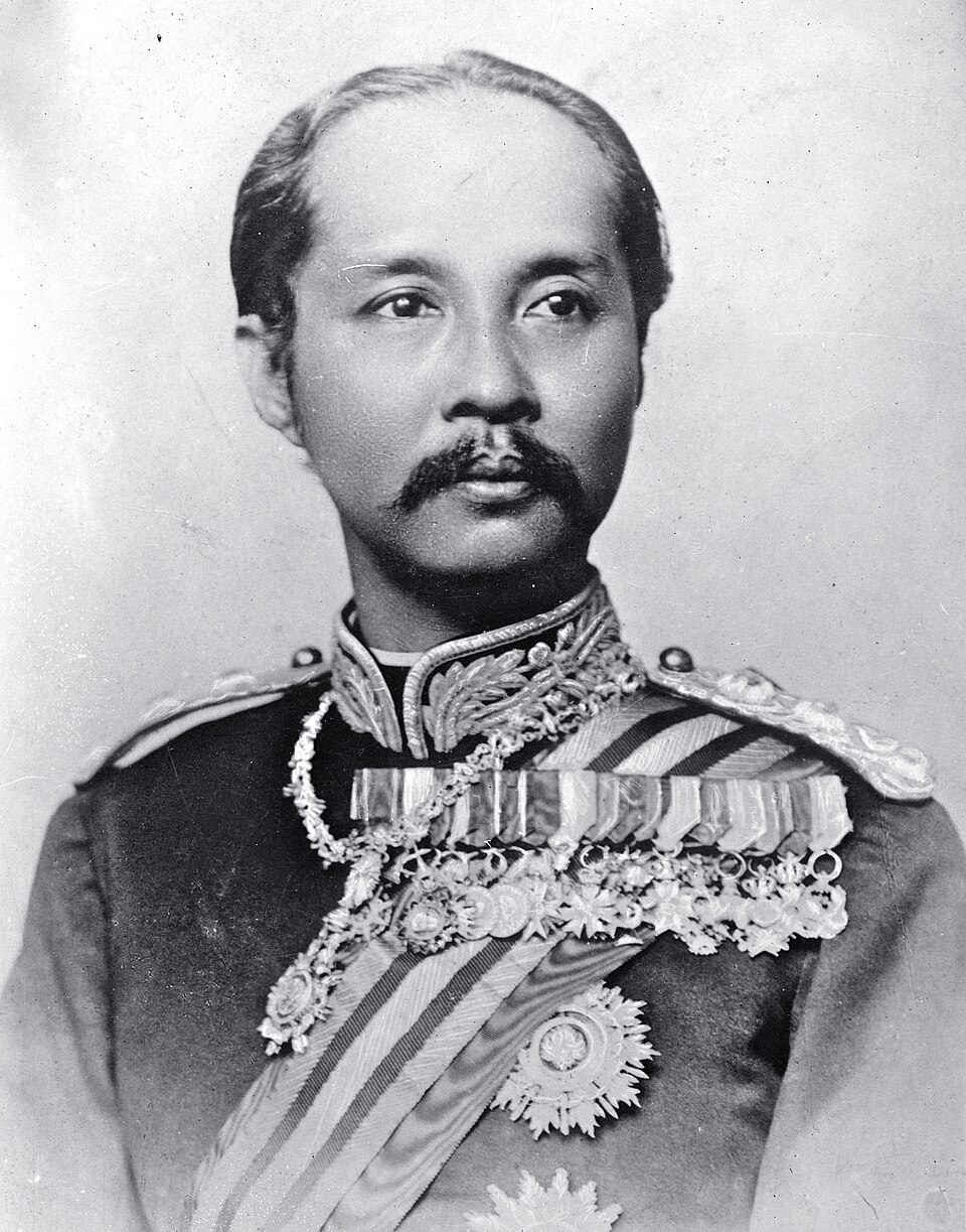 King Chulalongkorn or Rama V of Thailand. Cropped image downloaded from the source listed below.