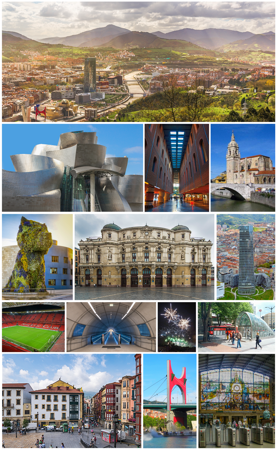 Fotografías representativas de la ciudad de Bilbao