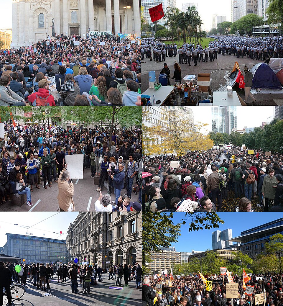 A combination for the pictures of October 2011 global protests (Note: most of the pictures were taken on 15 October, but not all of them), the place where…