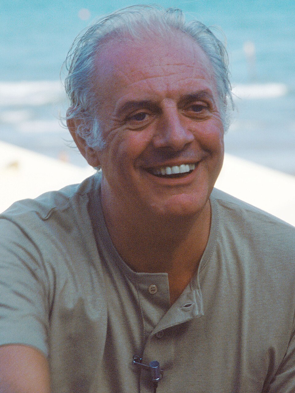 Il drammaturgo e attore Dario Fo alla Mostra del cinema di Venezia