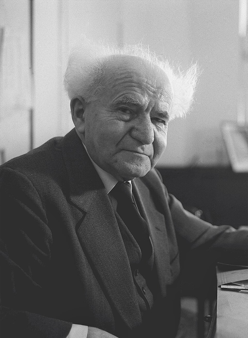 Prime minister David Ben Gurion.
