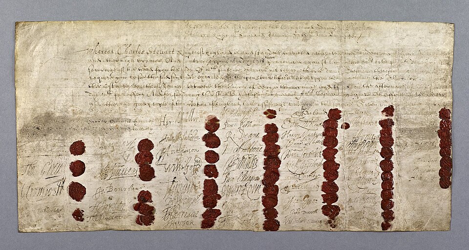 Death warrant of King Charles I of England