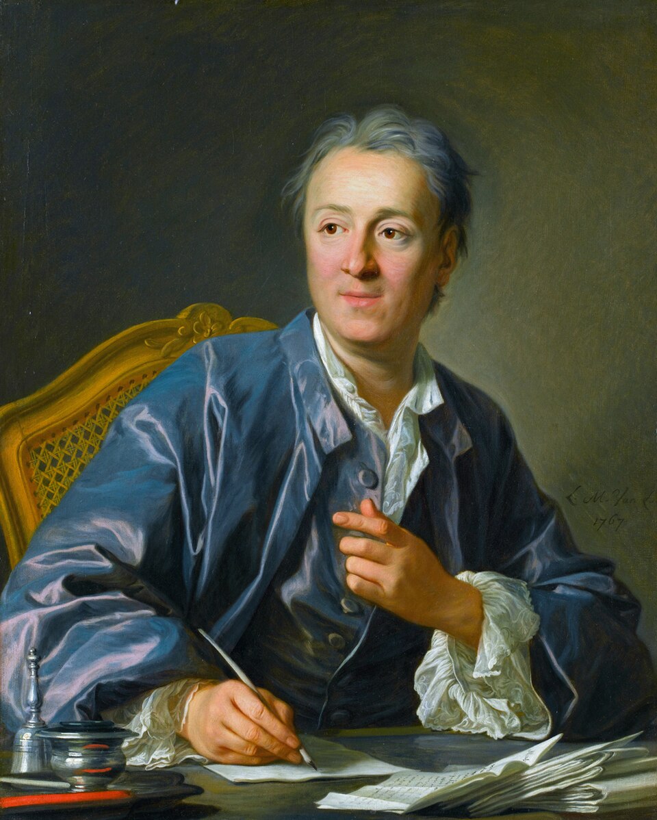 Louis-Michel van Loo: Portrait of Denis Diderot (1767). Louvre.