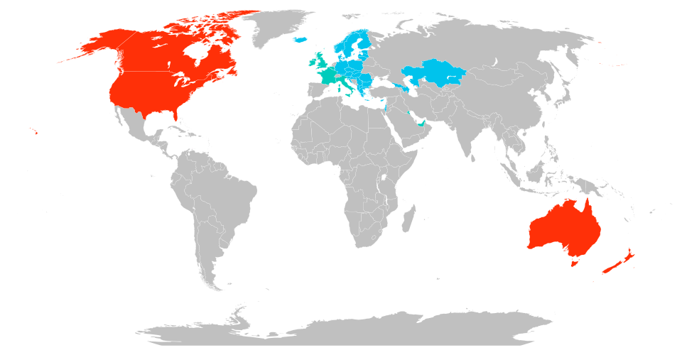 Map of countries where DoorDash and its subsidiaries operate worldwide. DoorDash Deliveroo Wolt