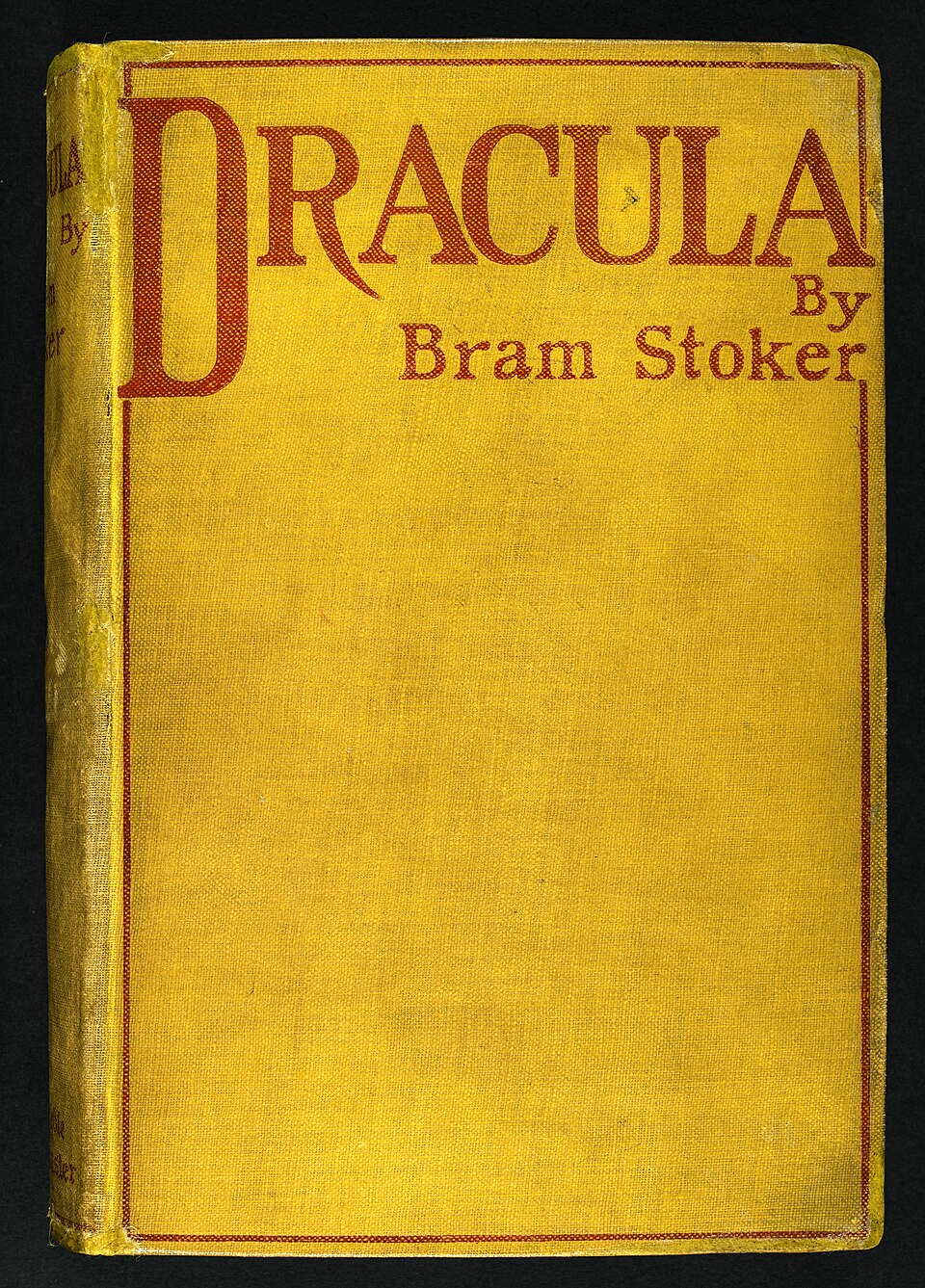 Dracula, by Bram Stoker - First Edition cloth cover, 1897