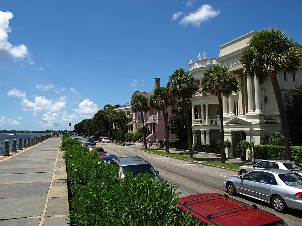Homes on East Battery Street in Charleston, South Carolina