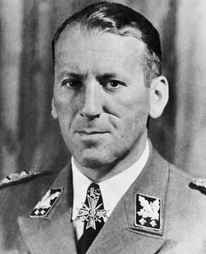 Cropped photograph of the Nazi Chief of the Reich Security Main Office (RSHA), Ernst Kaltenbrunner.