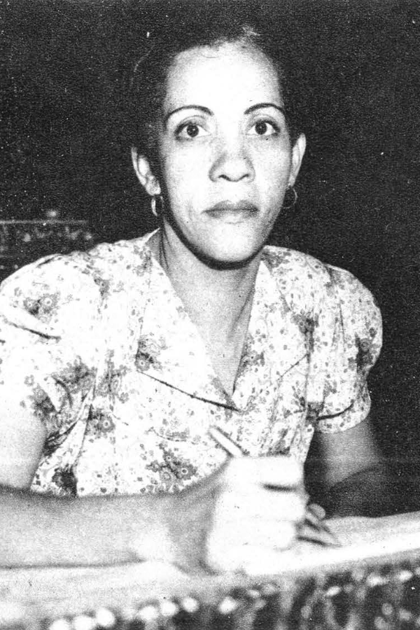 Esperanza Sánchez Mastrapa at the constituent assembly of Cuba in 1940