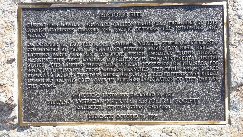 Dedicated on 21 October 1995, it was placed by the Filipino American National Historic Society California Central Coast Chapter commemorating the 18 October…