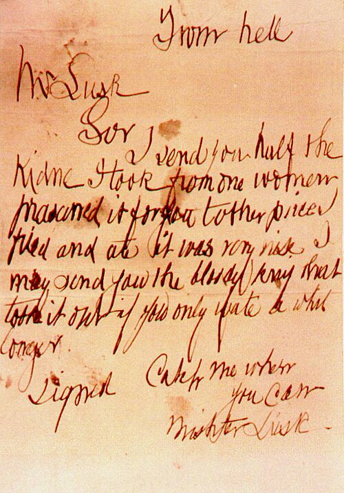 From Hell letter