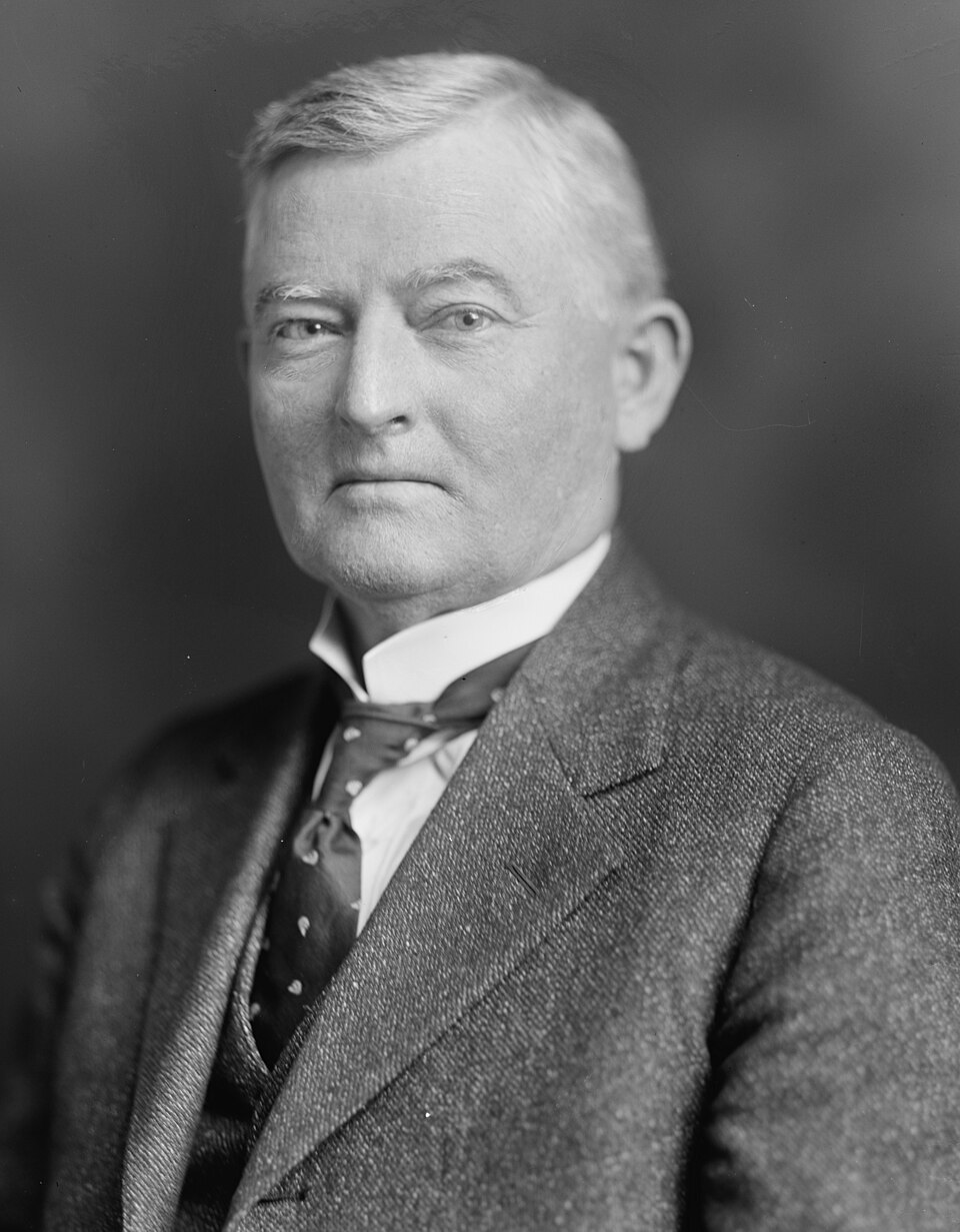 Cropped portrait of John Nance Garner .