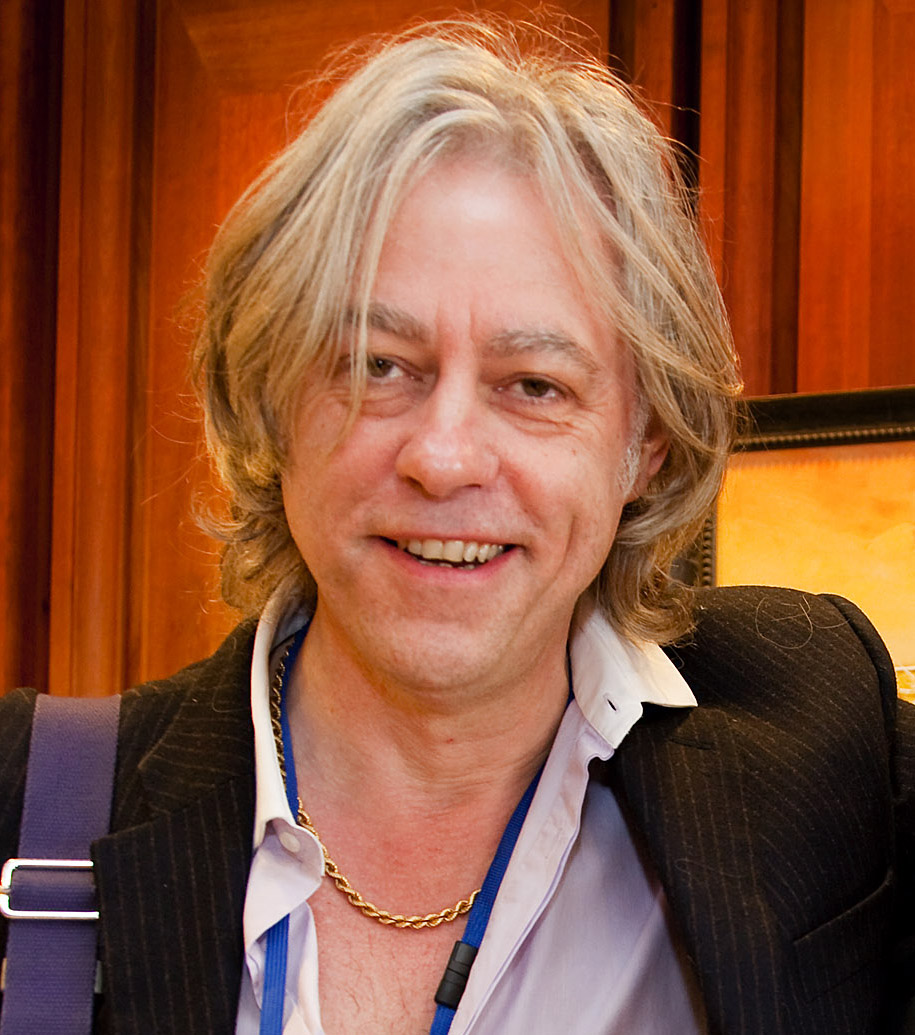 Bob Geldof at the Headquarters of the International Monetary Fund in Washington, DC.
