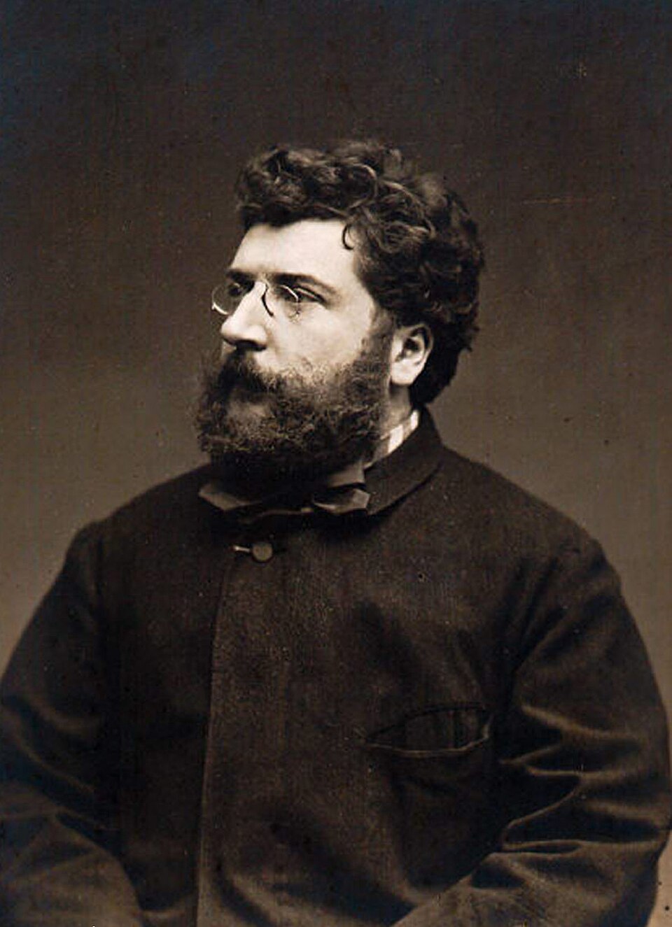 Georges Bizet (1838-1875), fotografie od Étienne Carjata, 1875