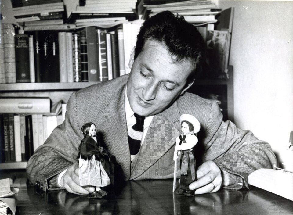 Immagine di Gianni Rodari negli anni cinquanta