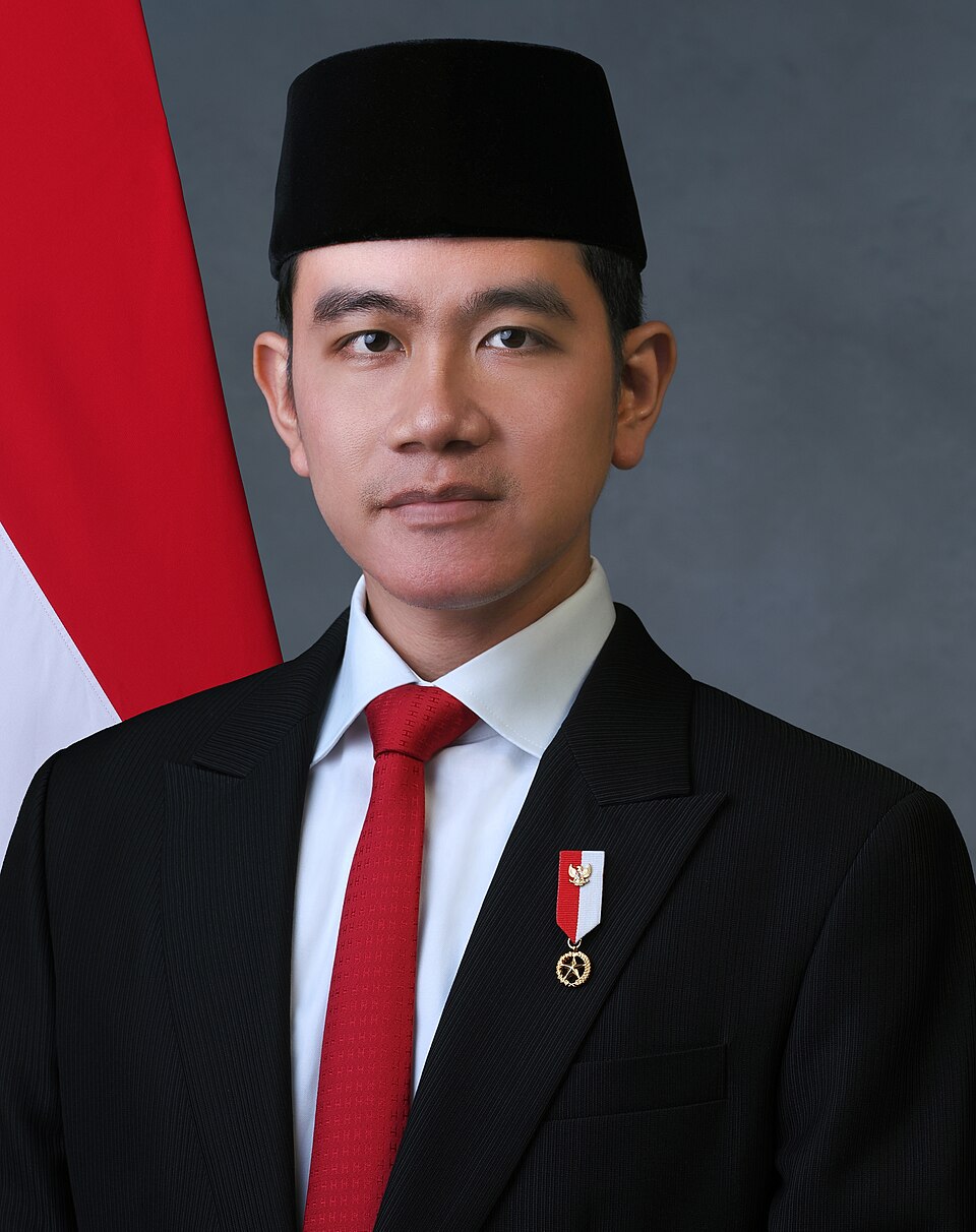 Vice President Gibran Rakabuming 2024 official portrait
