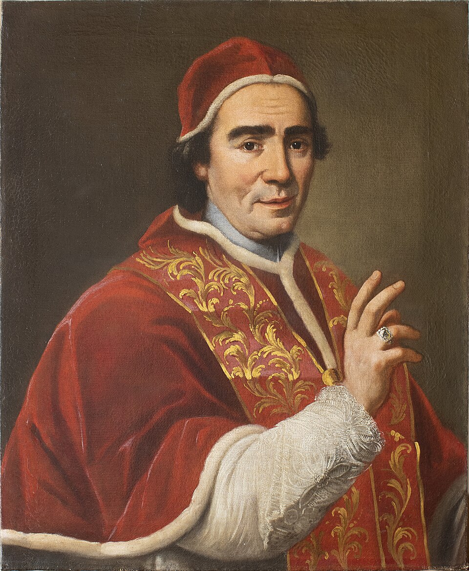 Giovanni Domenico Porta, Ritratto di papa Clemente XIV, olio su tela (70x58,5 cm), 1769-1770, foto dopo il restauro, Palazzo Vescovile, Museo della Città…
