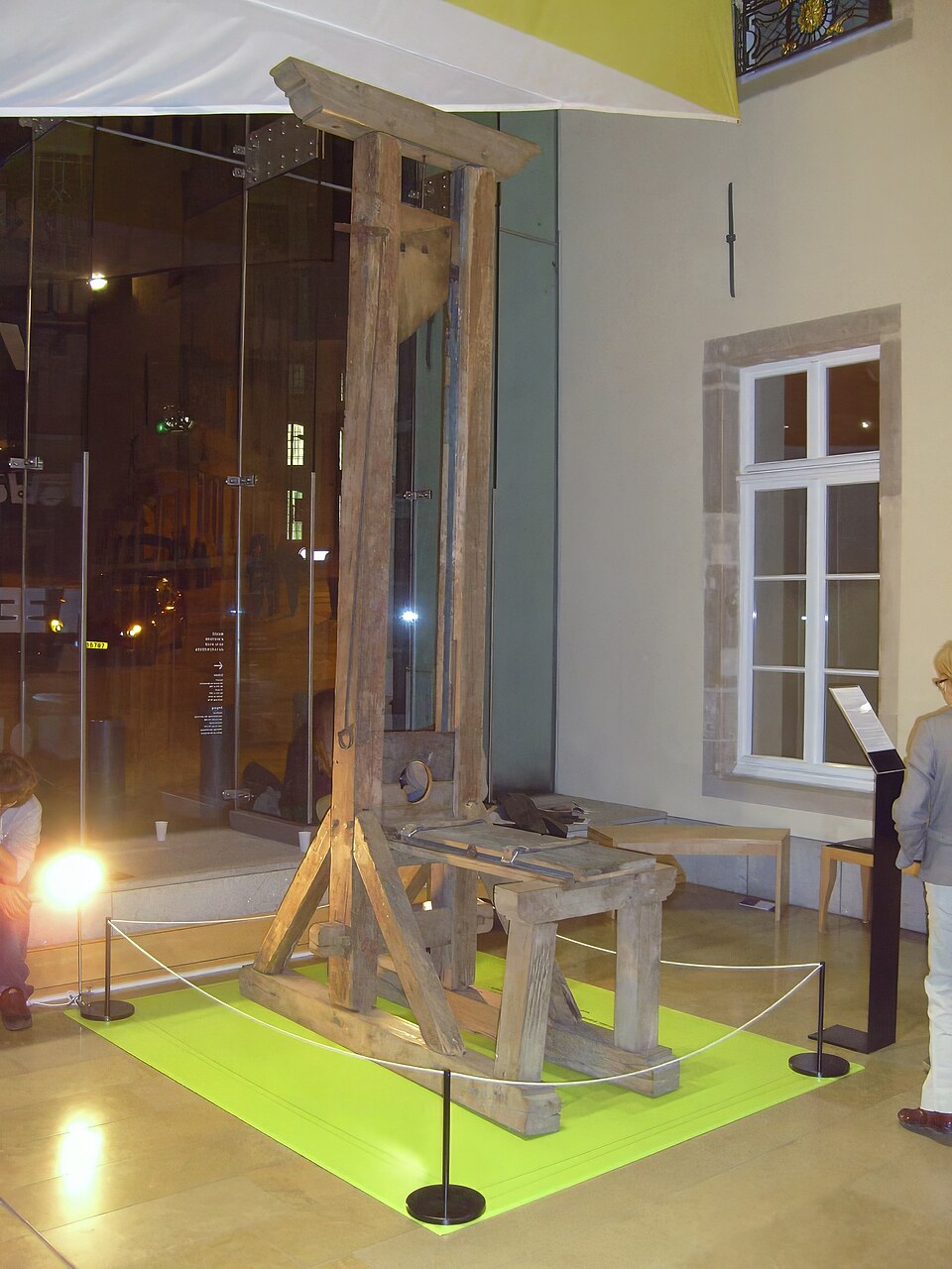 The official Luxembourg guillotine, last used in 1821, Museum of history of the city of Luxembourg.
