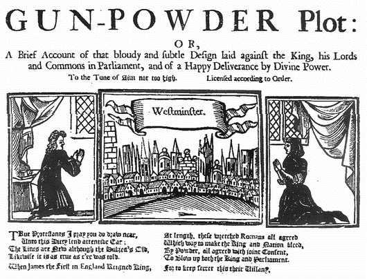 A broadside ballad released in the late-seventeenth or early-eighteenth century detailing the plot with anti-Catholic sentiments. Opening text of the…