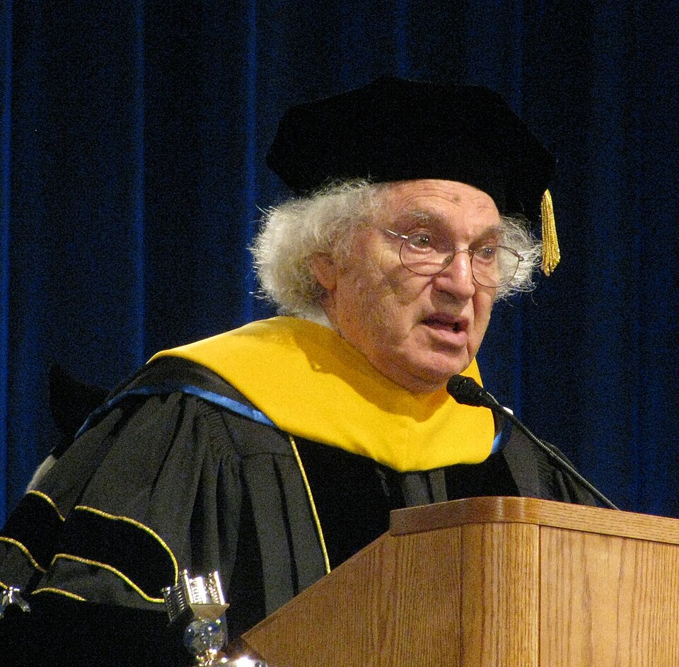 Herbert Hauptman receiving an honrary degree at the 2009 University at Buffalo commencement ceremony.