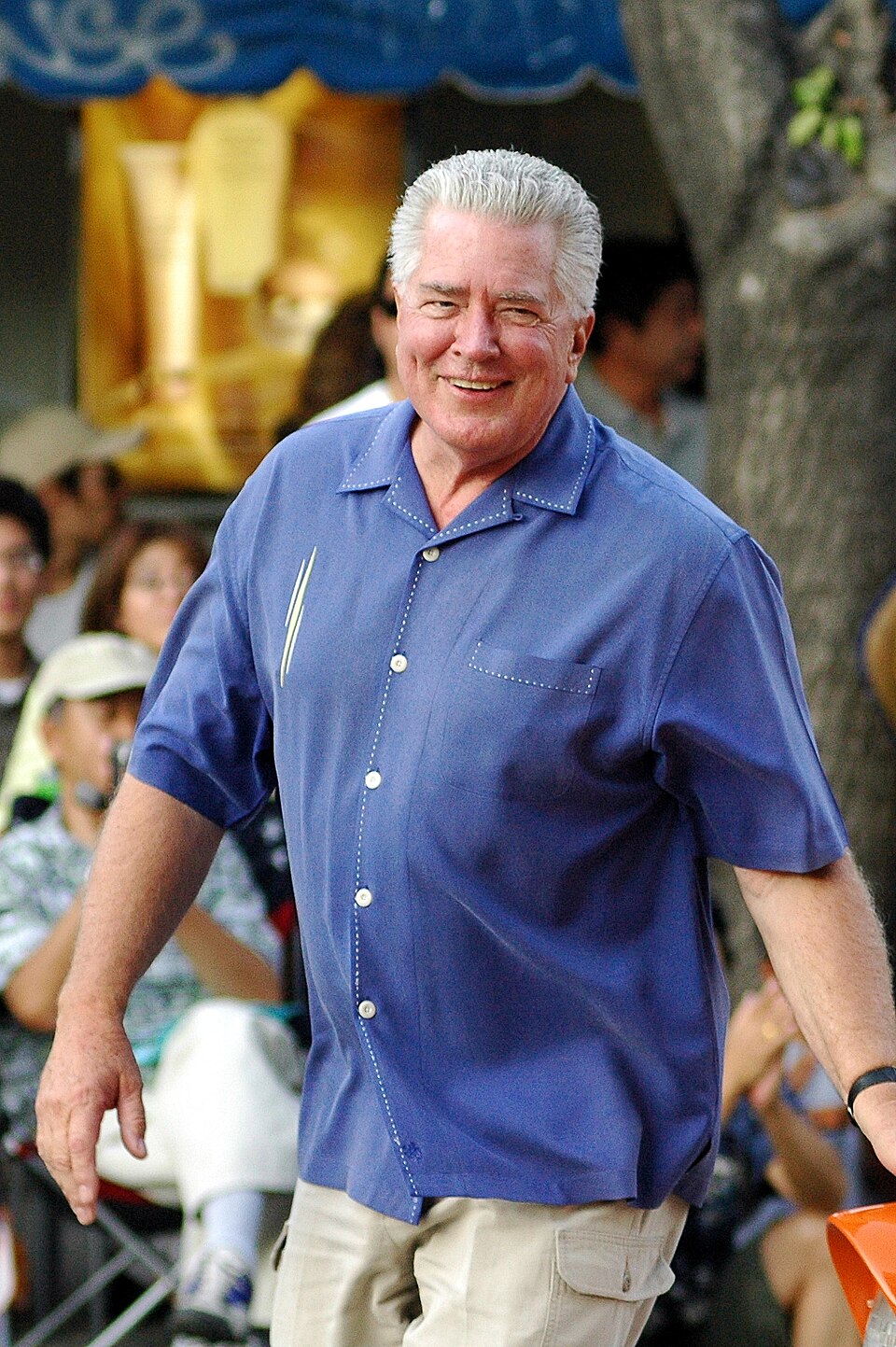 Huell Howser at the Nisei Week Grand Parade, Los Angeles, California on August 19, 2007