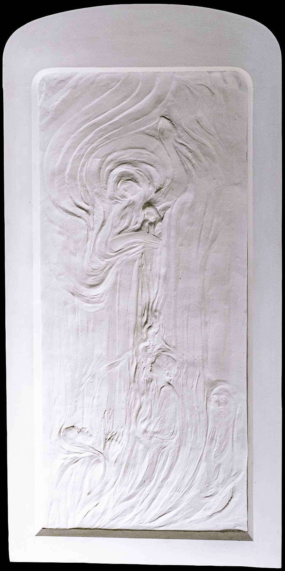 Version 1 of Edith Maryon 's 1921 relief titled In Memory of Theo Faiss (German: Im Gedenken an Theo Faiss ).