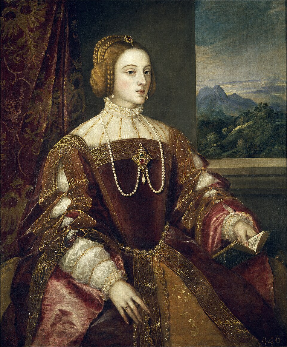 Titian, Empress Isabel of Portugal , 1548, oil on canvas, 117 x 98 cm, Prado museum (Madrid, Spain)